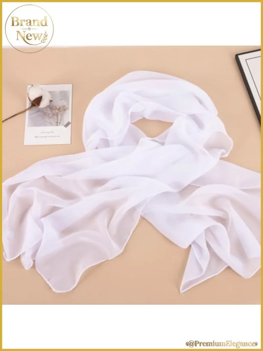 Chiffon Scarf Soft Sheer Lightweight Neck Scarves for Wedding Party